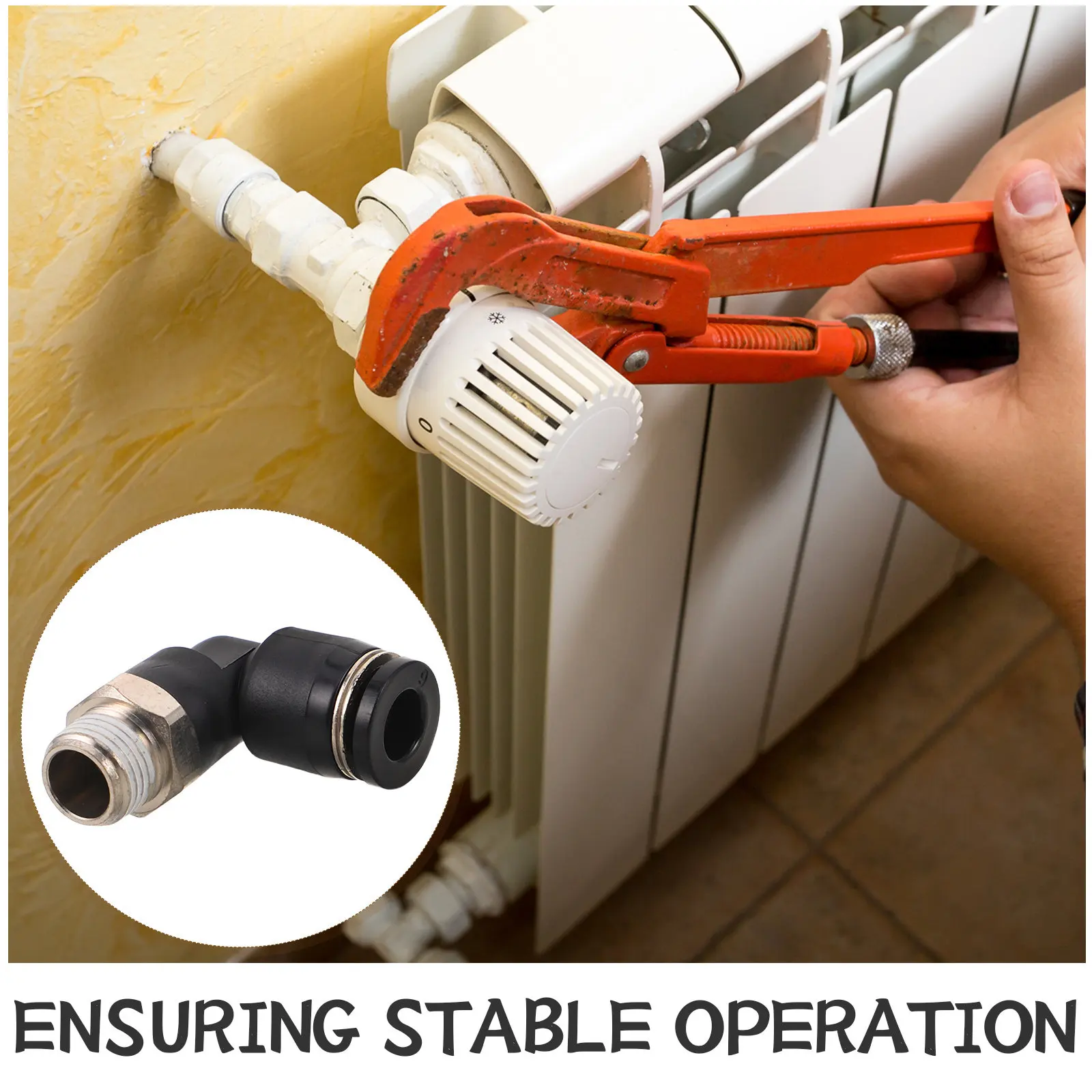 8Pcs Air Quick Connect Fittings Pneumatic Elbow Coupling Push to Connect Design 6Mm Tube Compatible High Durability Leak