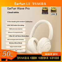 Earfun Wave Pro Bluetooth Wireless Headphones Active Noise Reduction Gold Standard Hi-Res Double Certification Customize Headset