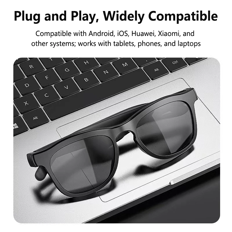 Oneplus AI Voice Assistant Smart Glasses 4K Remote Control Touch Photo Camera Recording Translator Wireless Bluetooth Sunglasses