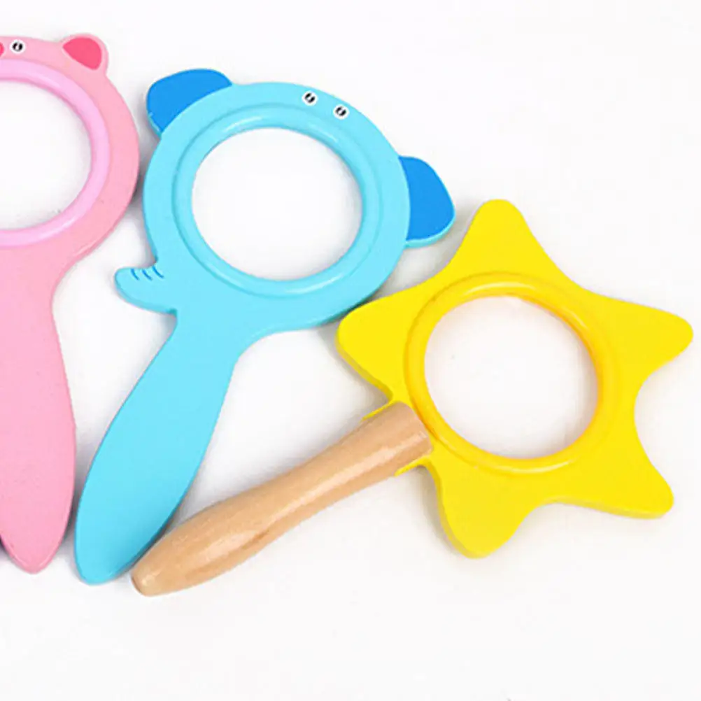 Cartoon Magnifying Glass Kids Scientific Observation Portable Lightweight Durable Practical Fine Workmanship Easy Use