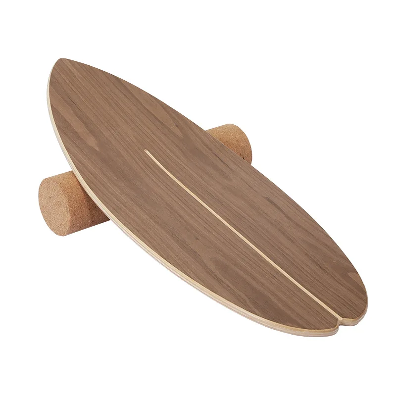 78 * 30 * 1.5Cm Fish Shape Skateboard Surfboard Balance Board Yoga Training Fitness Plate Bending Wood