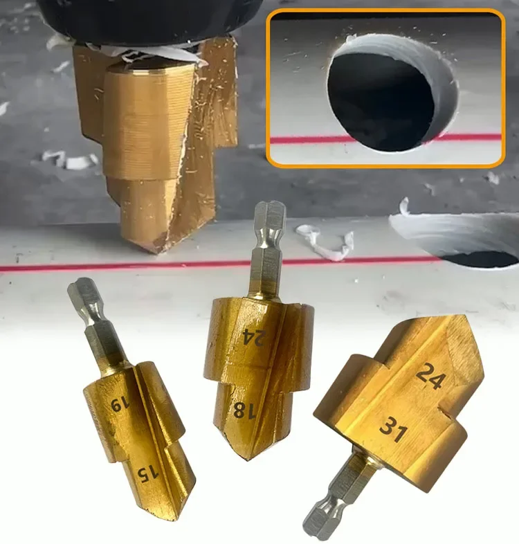 

3 шт. PPR подъемное, ступенчатое сверло, шестигранный хвостовик, инструмент для подключения водопроводных труб, сверла для развертывания водопроводных труб