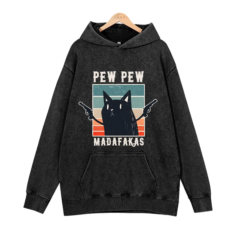 

Cute little black cat Hoodies Women Cool Casual Harajuku Hip Hop Streetwear Pullovers Sweatshirts Loose Sudaderas