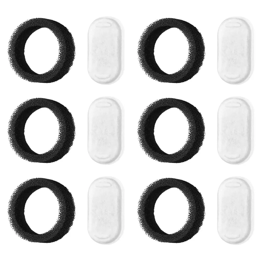 

6Sets Cat Filters for Water Fountain Replacement Pet Drinking Fountain Filters Efficient Debris Removal Cat Accessories
