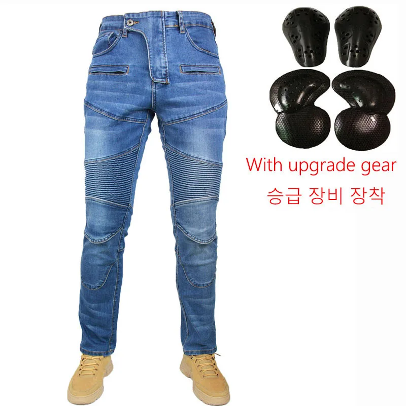 

PK718 Классические мотоциклетные джинсы Pantalones Motocicleta Hombre Джинсы с перьями Стандартная версия Брюки для езды на автомобиле Брюки