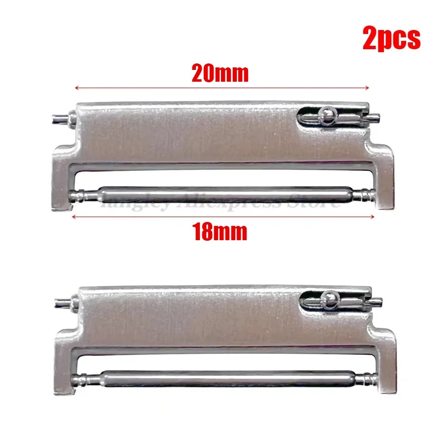 1 Paar Uhrenarmband-Adapter, 18 mm bis 20 mm, 22 mm, 20 mm bis 18/20/22 mm, 22 mm bis 22 mm, Schnellverschlussstifte, Anschlüsse, Uhrenarmband-Zubehör
