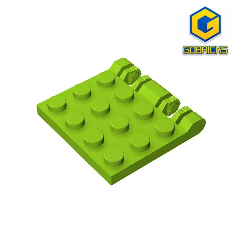 Gobricks GDS-1132 Hinge Plate 3 x 4 Locking Dual 2 Finger, 9 Teeth compatible with lego 44570 pieces of children's DIY