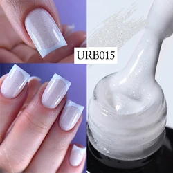 UR SUGAR 7ml White Glitter Rubber Base Gel Nails Shining Glitter Semi Permanent Soak Off UV LED Varnish All for Manicure