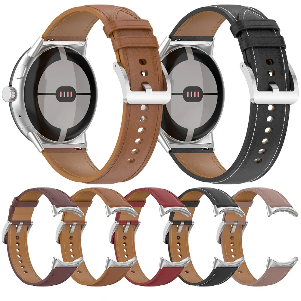 

Ремешок из натуральной кожи для Google Pixel Watch 2, ремешок для наручных часов, мужской ремешок для наручных часов