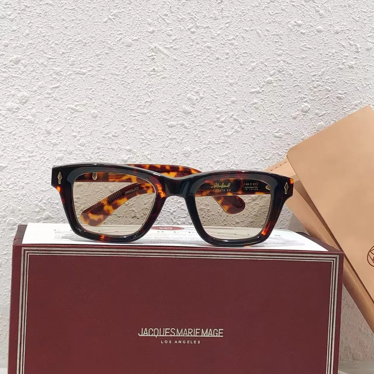 جديد سوناتا جاكيز ماري ماج مصمم مربع اليدوية خلات نظارات الموضة Uv400 اليابان للجنسين النظارات الكلاسيكية سميكة