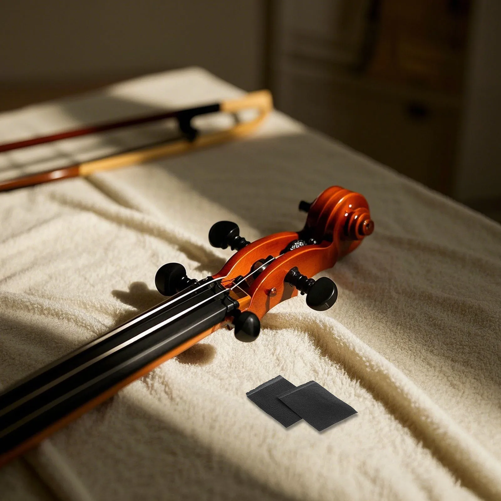 

2Pcs Violin Bow Grip Viola Replacement PU Parts Comfortable Durable Essential Accessory Beginner Practice