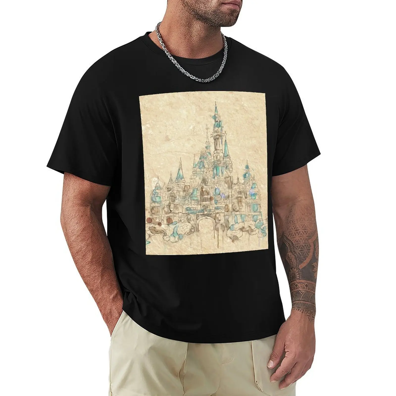

Enchanted Storybook Castle T-Shirt T-shirts man man clothes oversized t shirt t shirt men