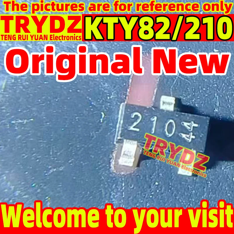 10-1pcs Original New KTY82/210 KTY82-210 210 SOT-23-3 For silicon temperature sensor chip
