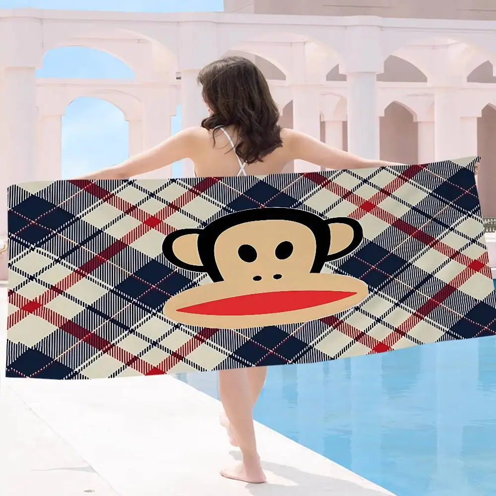 International Brands P-Paul F-Frank famous Anime Beach Swimming Towel Soft Absorbent Washcloth Gifts for Travel Camping