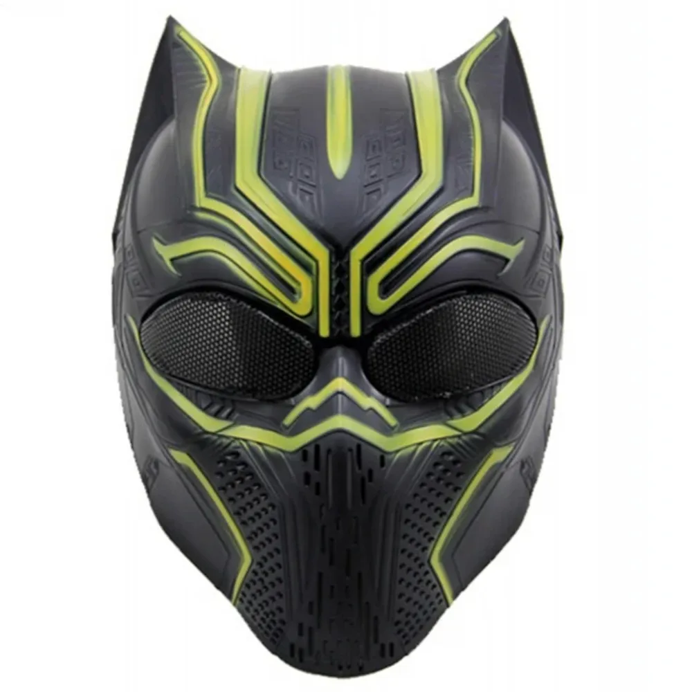

Tactical Airsoft Paintball Full Face Protective Mask Military Wargame Cosplay Halloween Black Skull Ghost Mask