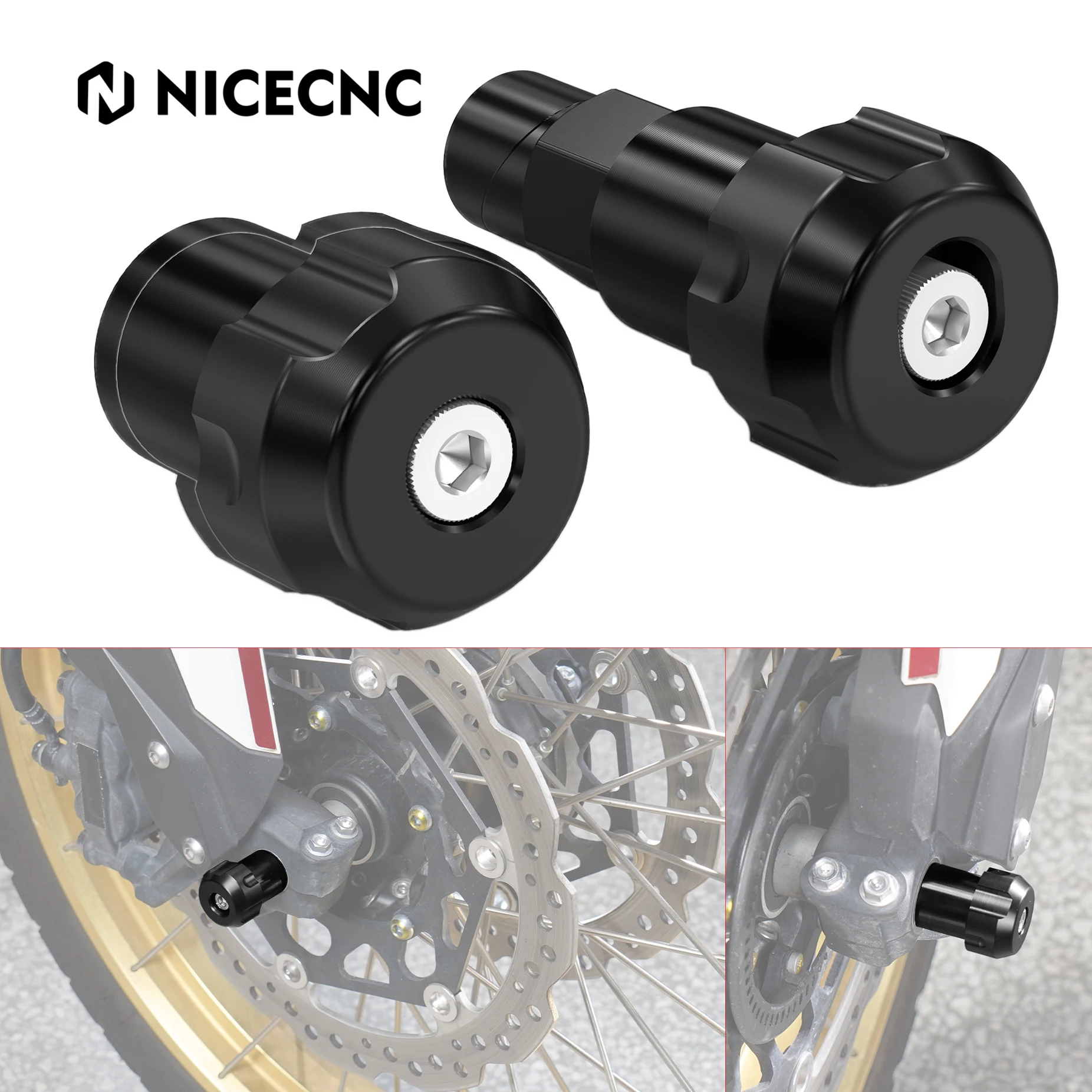 

Motorcycle Crash Protectors Front Wheel Axle Sliders for Honda CRF1100L Africa Twin CRF1100 L 2020 2021 2022 2023 2024