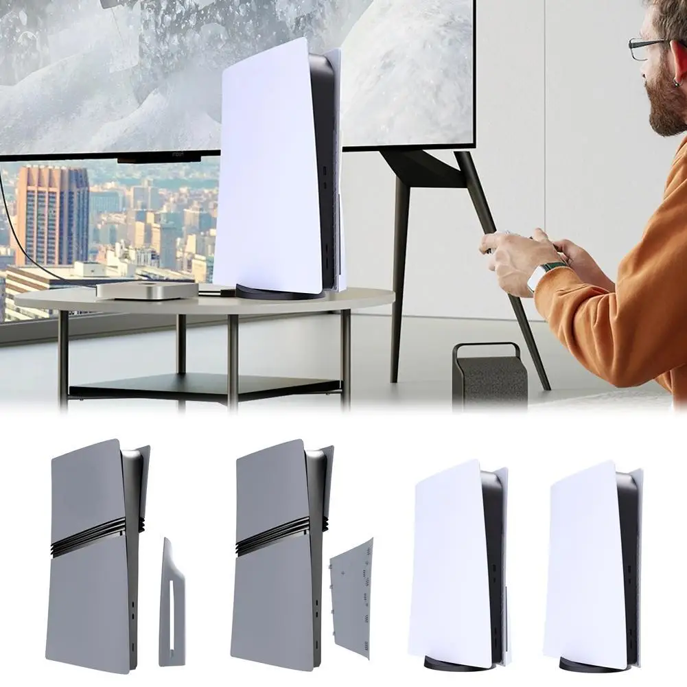 

For PS5 Pro Protective Cover Replacement Durable Main Host Cover Shell for PS5 Pro Console Anti-Scratch Dustproof Design