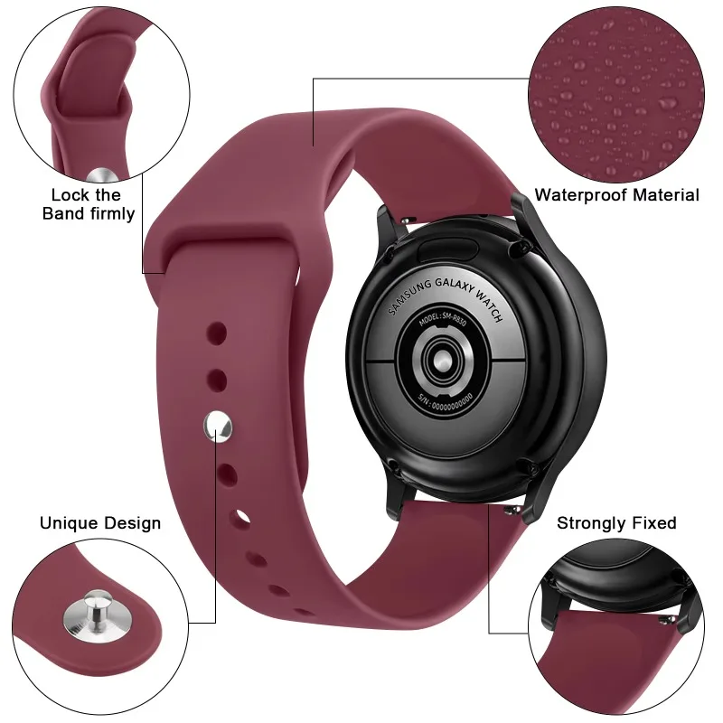18mm 20mm 22mm Silicone Strap for Amazfit Balancer 3 2 1 Bip Max Comfortable Wristband Oneplus Watch Lite-3/4 OPPO Watch X3 X S