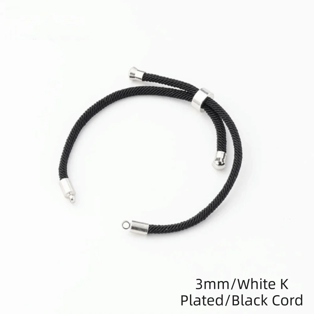 5pcs Hand Ornament Decorative String Adjustable Bracelet Classic Sturdy Slider Bracelet 22.5cm Long DIY Bracelet Jewelry Making