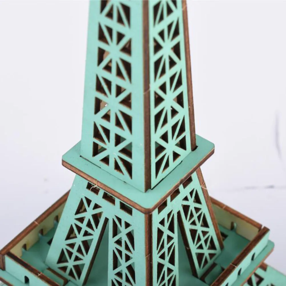3D Wooden Eiffel Tower Puzzle Educational DIY Creative Building Ornament for Kids Adults Desk Bookshelf Decor 3D Puzzle