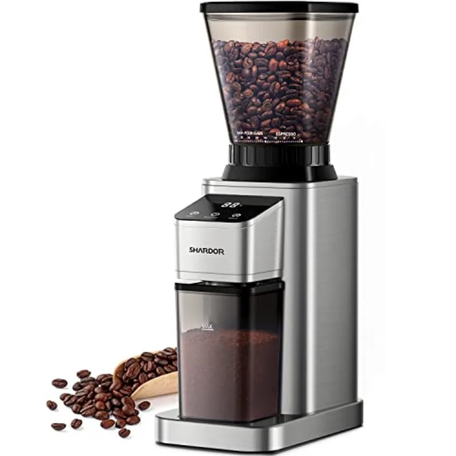 

Professional Conical Burr Coffee Grinder Coffee Bean Grinder with 48 Grind Settings for Espresso Drip and French Press Upgraded