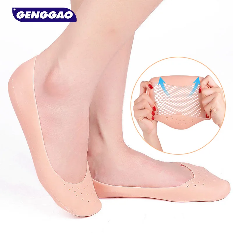 1Pair Silicone Foot Chapped Care Tool Moisturizing Gel Heel Socks Cracked Pedicure Health Monitors Massager Skin Care