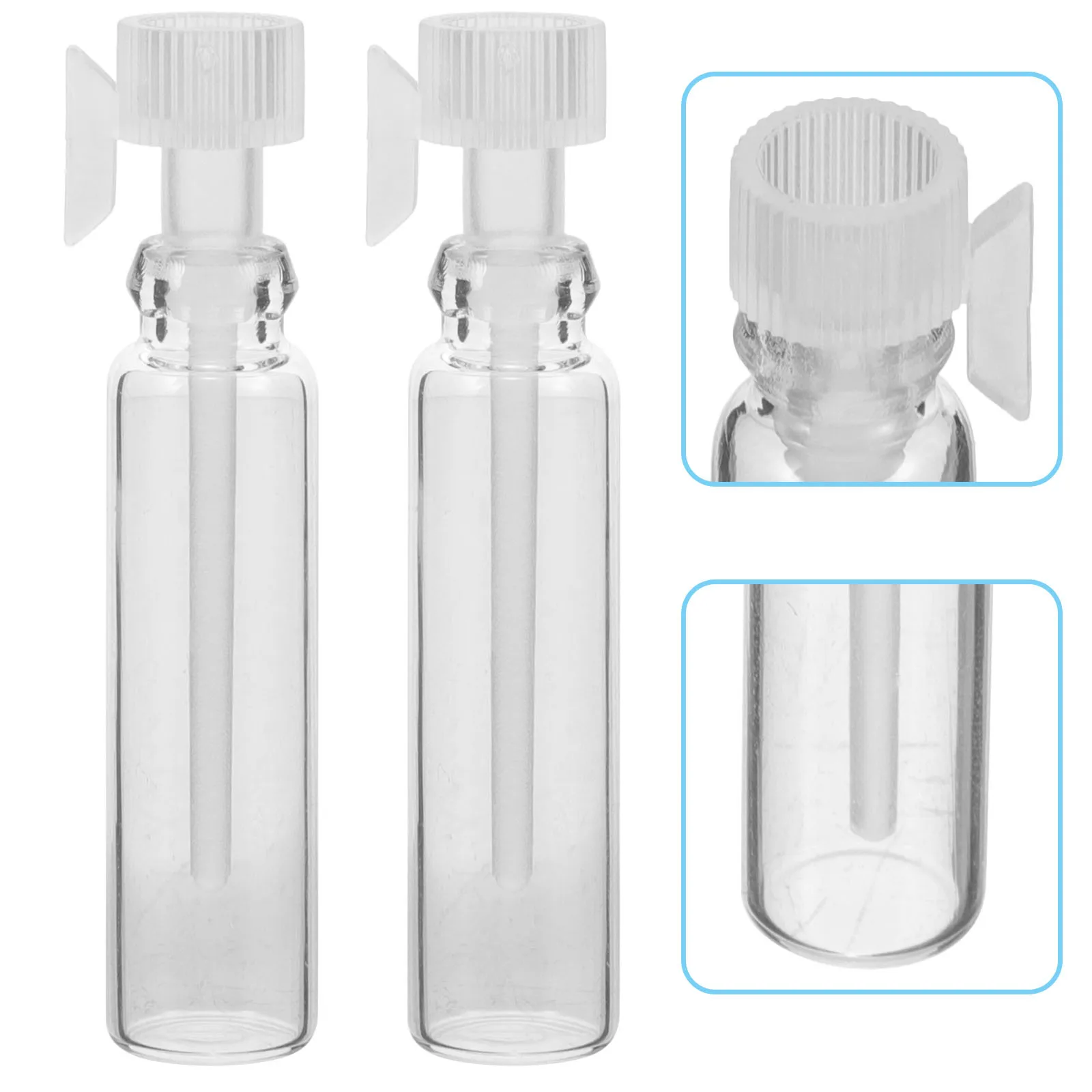 100 قطعة من زجاجات عينة العطور الفارغة 1 مل قطارة سوداء للسفر حاوية قابلة لإعادة الملء زجاج محمول للزيوت العطرية