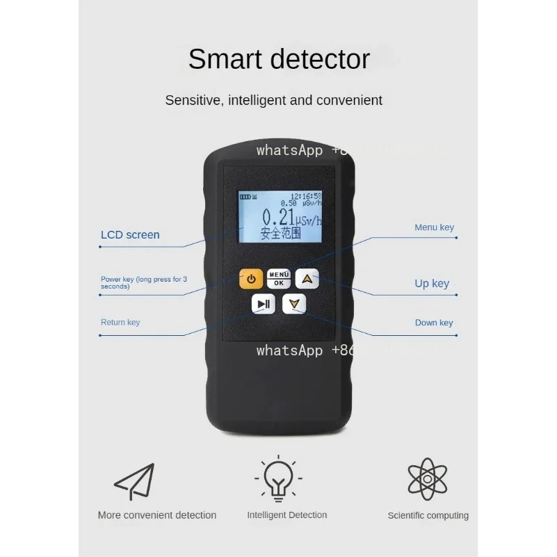 personal Radiation exposure alarm marble radioactivity Geiger counter radiation detector