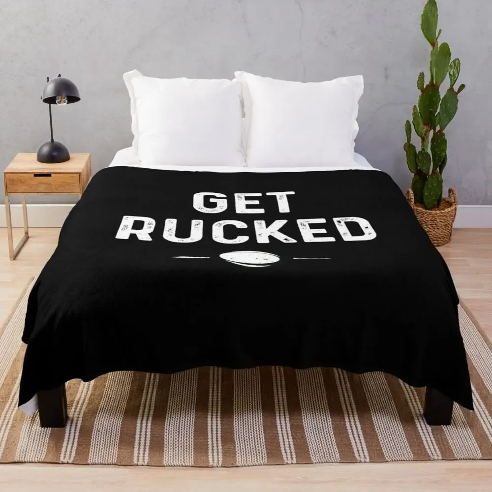 

Get Rucked Rugby Throw Blanket Soft Plaid Decorative Sofas Sofa Quilt Shaggy Blankets