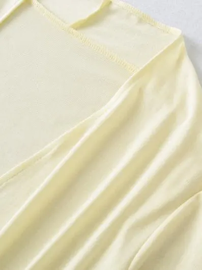 Coreano Lazy Sle Seta Protezione solare Aria condizionata irt Modello sottile V-ne Cardigan aperto lavorato a maglia Versatile leggero...