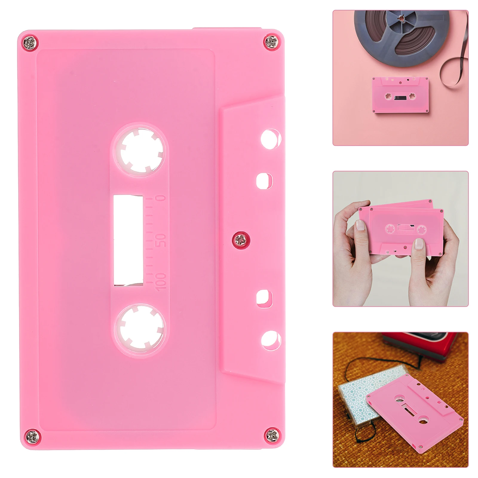 

2Pcs Blank Cassette Tapes Retro Colorful Decor for Music Party Supplies DIY Projects Audio Tape Display