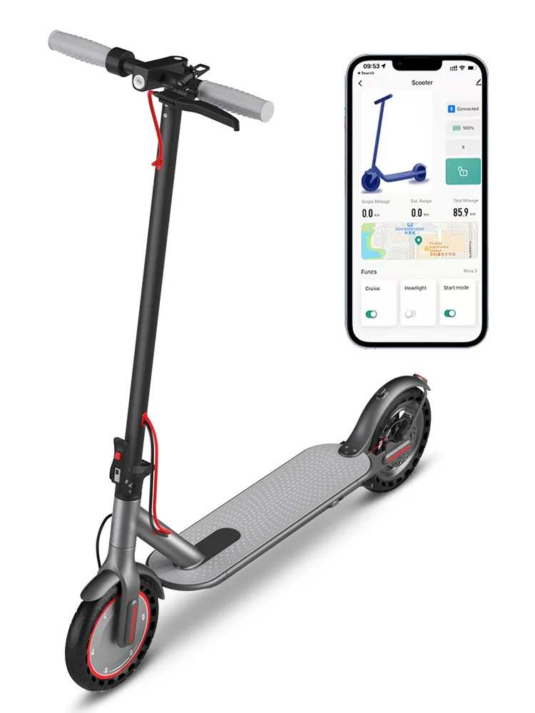 AOVOPRO Y1PLUS Elektroroller Leistungsstarker Motor 36V 10,5AH Großkapazitätsbatterie 35KM Reichweite 8,5-Zoll-Reifen mit Smart-App Kick City Commuter E-Scooter