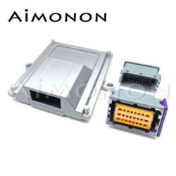 24 Pin Single Aluminum Car Ecu Case Enclosure With Fci Pcb Connectors for Honda Audi A6 Automotive