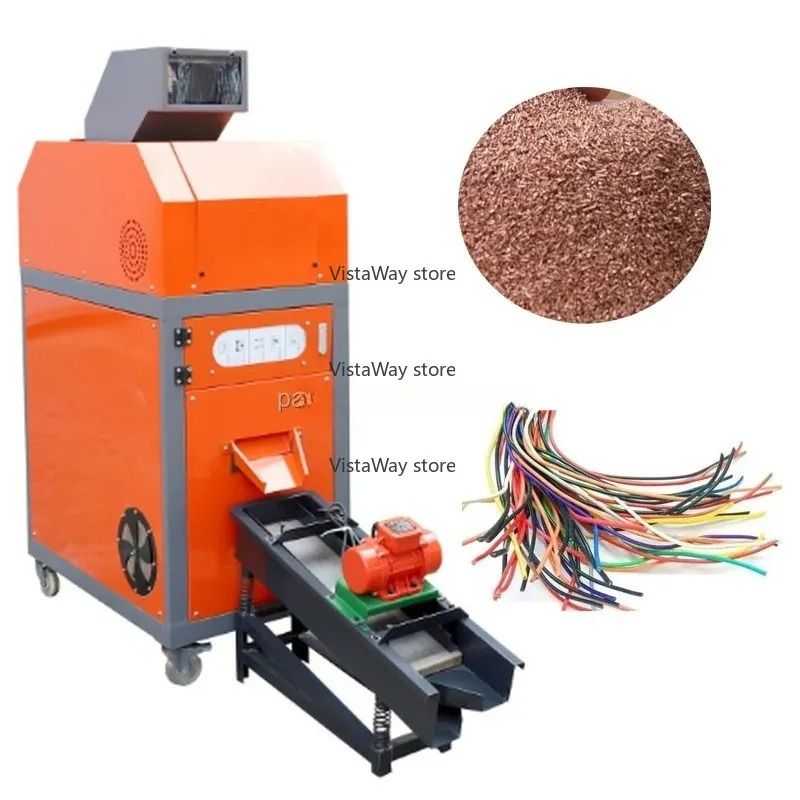 Small Waste Copper Wire Shredding Chopping Machine Copper Wire Granulating Machine