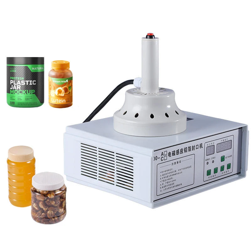 DGYF-300A دليل المحمولة الكهرومغناطيسية الألومنيوم احباط الحرارة التعريفي آلة الختم لختم علب الزجاجات فيلم