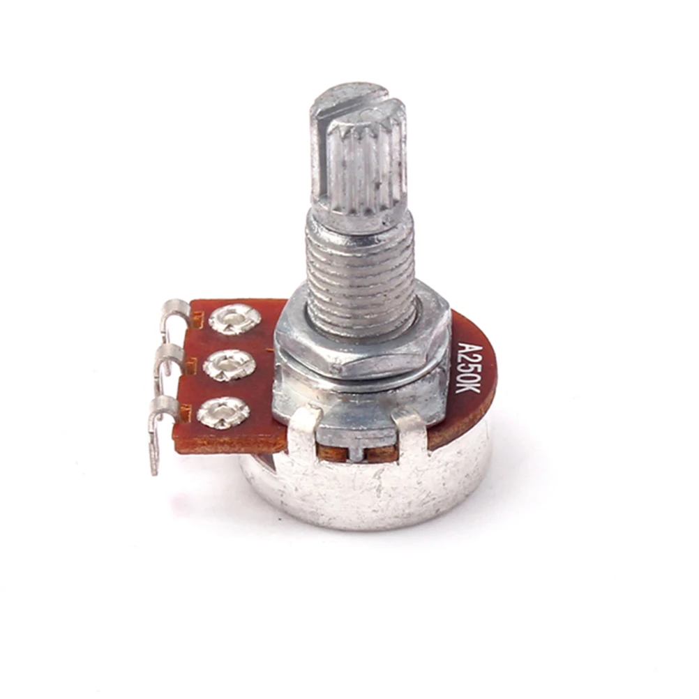 

250K Linear Solder Lugs Audio Guitar Audio-Potentiometers Amp A250K Solder Lugs Volume Control Knobs Full Size Split Shaft