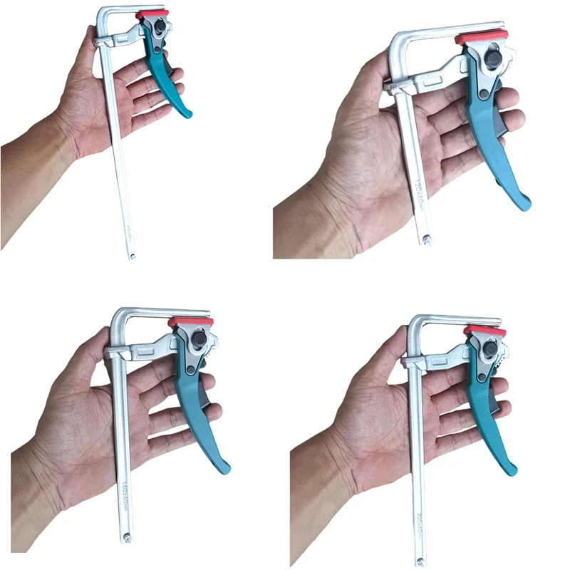 

Cyan Handle Quick Ratchet Track Clamp Woodworking Track Clamp Cyan Ratchet Track Clamp