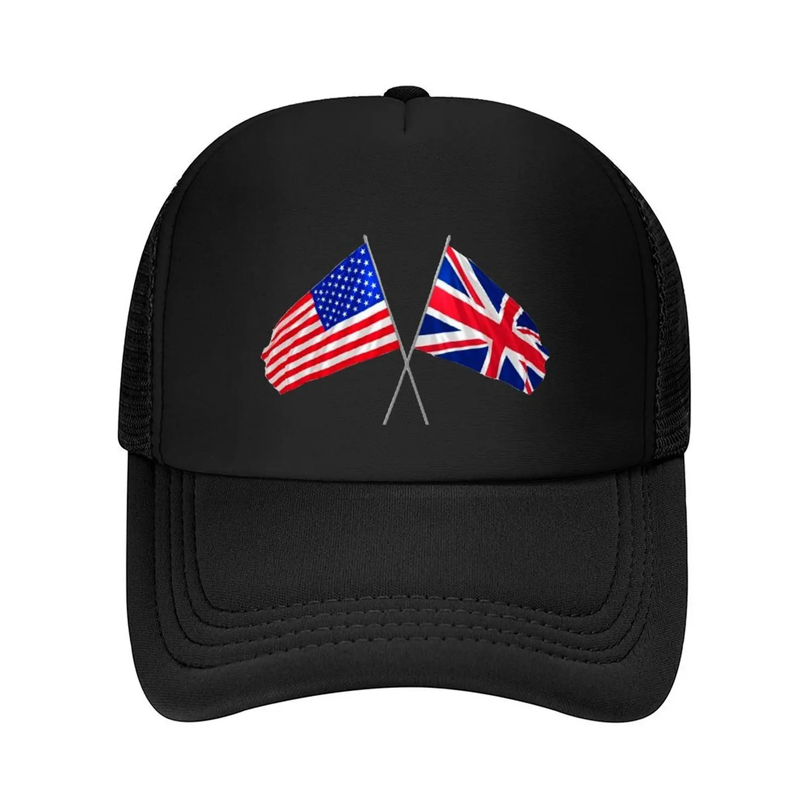

uk, usa flags crossed Baseball Cap men's big size hat hats on offer winter hats for men Brand Man cap Golf Women Men's
