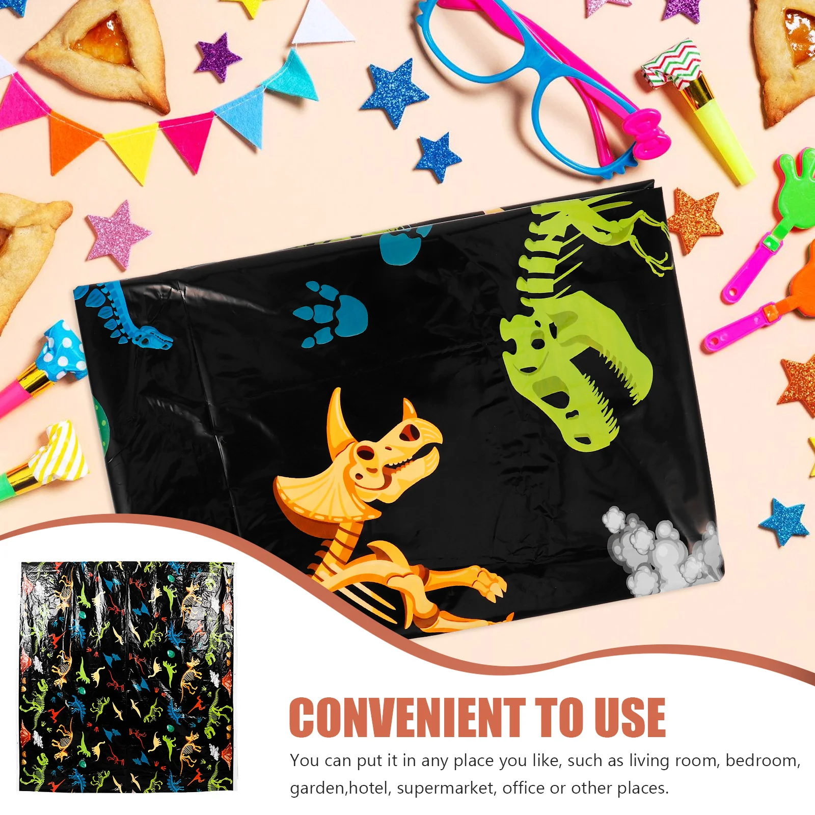 

Disposable Rectangular Dinosaur Pattern Tablecloth Birthday Party Table Cover Wedding Dinner Picnic Outdoor Decoration