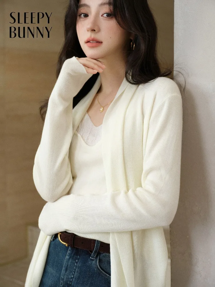 

Женский комплект из двух предметов: вязаный кардиган с длинными рукавами в стиле колор-блок и свободный многослойный топ с майкой, повседневный элегантный свитерный комплект для весны