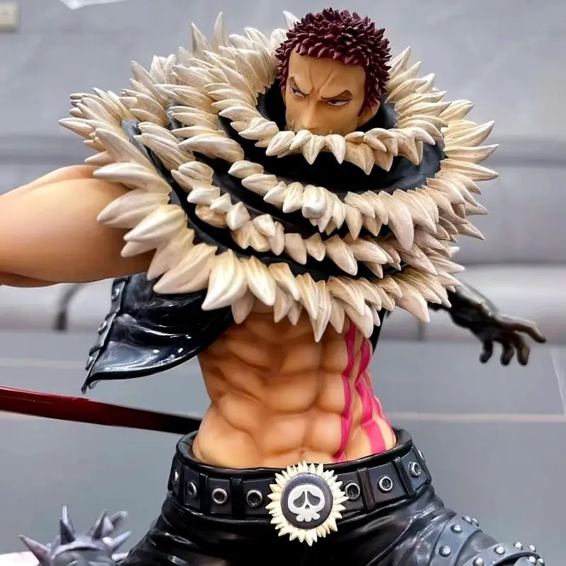 Anime Pvc One Piece Portrait Of Pirates Big Mom Charlotte Katakuri Gk Action Figure Statue Collection Model Toys Doll 24cm