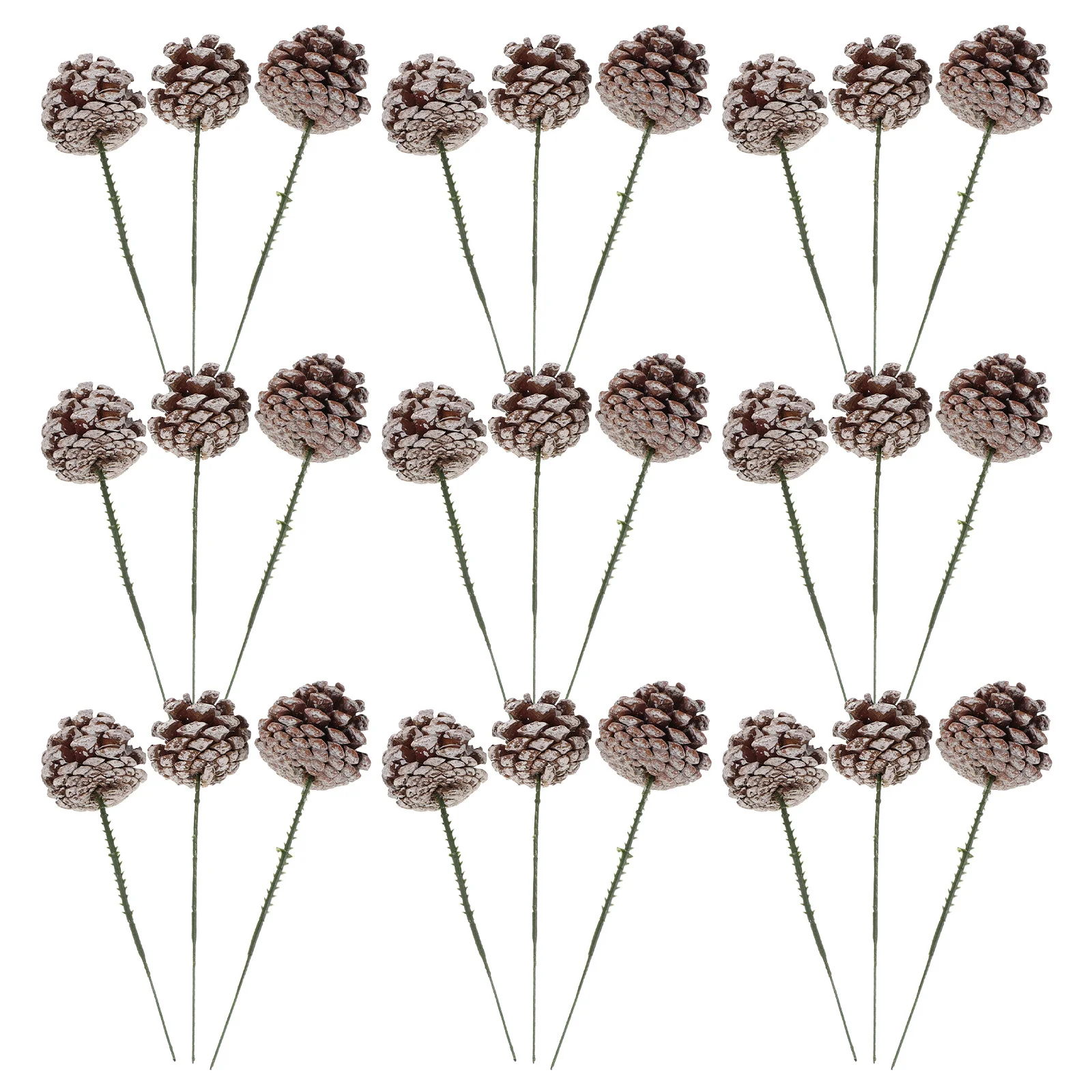

30Pcs Winter Pine Cone Picks Rustic Festival Pinecones Decoration for Christmas Garlands Wreaths Outdoor Party Hanging Holiday