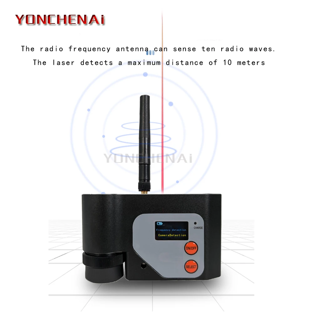 كاشف متعدد الوظائف مضاد للصراحة ، أدوات علة الكاميرا ، مكتشف التنصت ، عدسة إشارة لتحديد المواقع ، تعقب الترددات اللاسلكية ، الكشف ، DS318