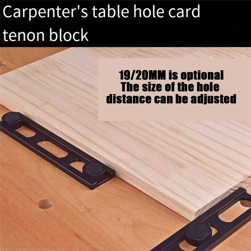 ABJT-Woodworking Table Hole Dowel Self Centering Doweling Jig Dowel Drill Guide Bushings Set Wood Dowel Jig Kit Black Durable 20
