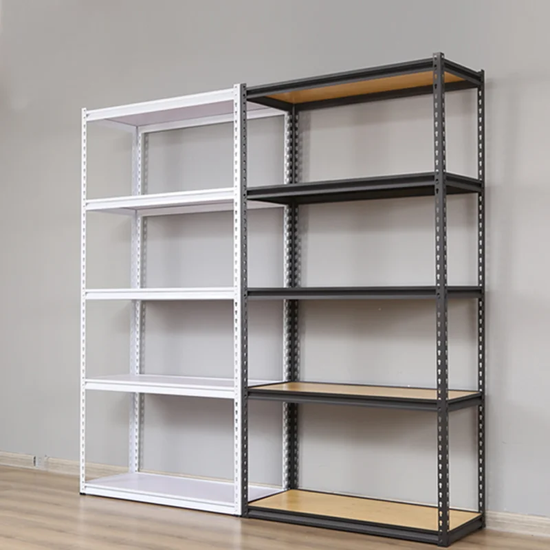 

# Многоцелевая регулируемая полка с заклепками, 5-слойная складская стойка, металлический каркас, стальная угловая фурнитура, защитная коробка с силовым покрытием