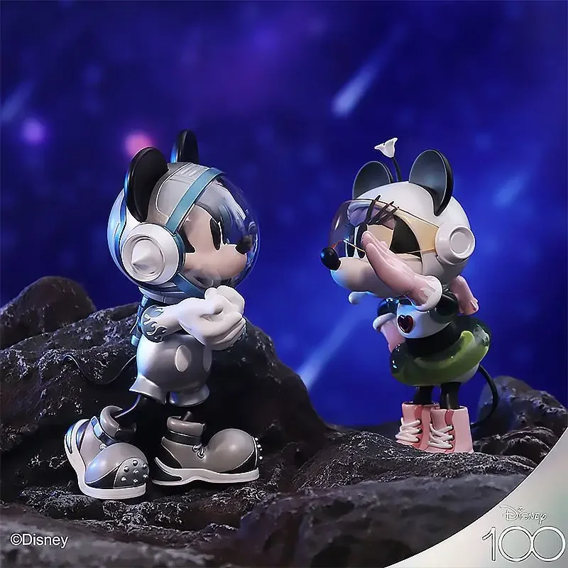 Original Morstorm disney Space Task Force Space Mickey Minnie Anime Figures Kawaii Pvc Statue Figures Model Collection Toy Gift