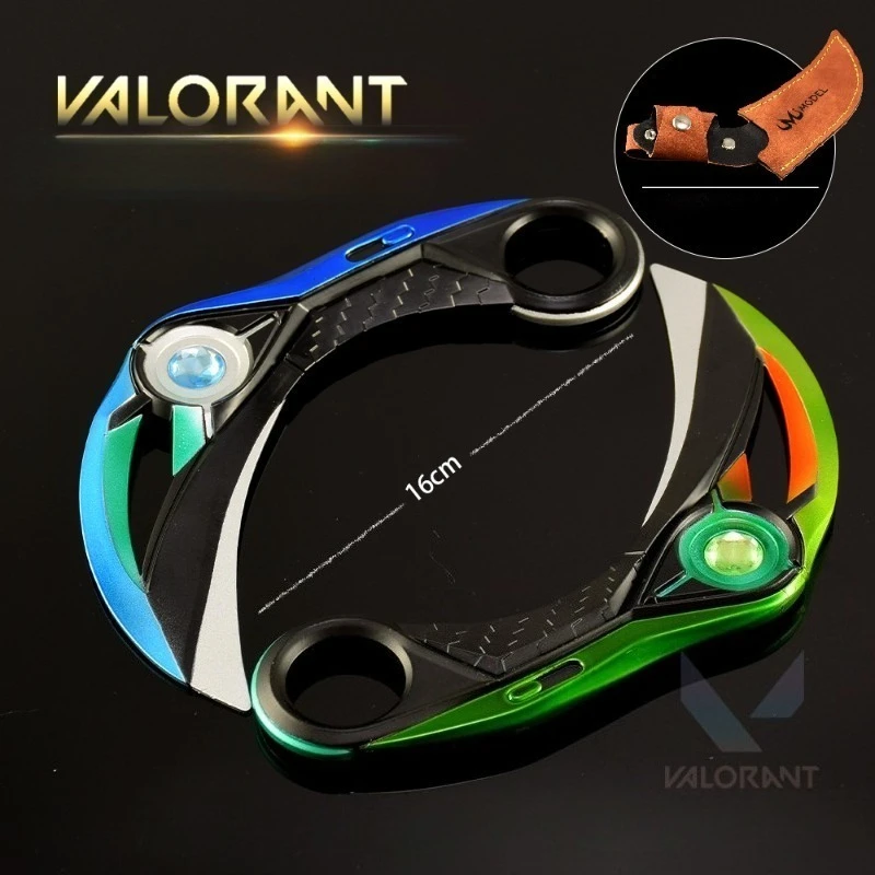 Ion 2.0 Karambit Valorant 16 cm Wapen Melee Game Perifere Draaibare Mes Ongesneden Blade Wapen Model Zwaard Geschenken Speelgoed collectie
