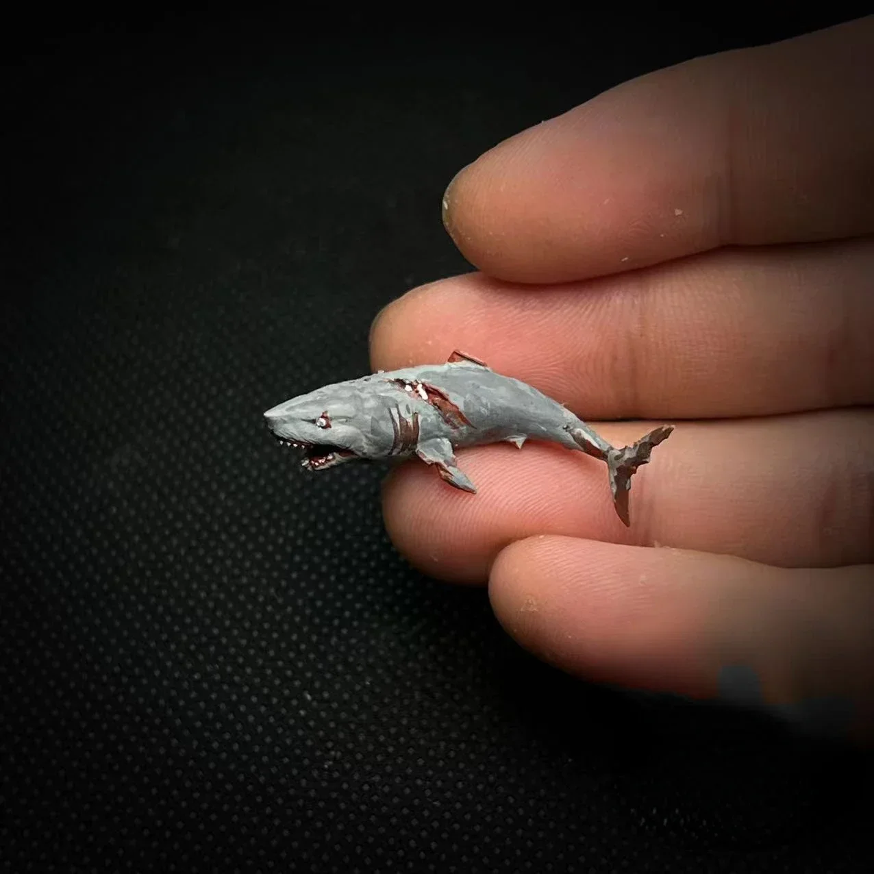 Diorama-Figuren im Maßstab 1:64, Modell-Haifisch-Kollektion, Miniatur, handbemalt