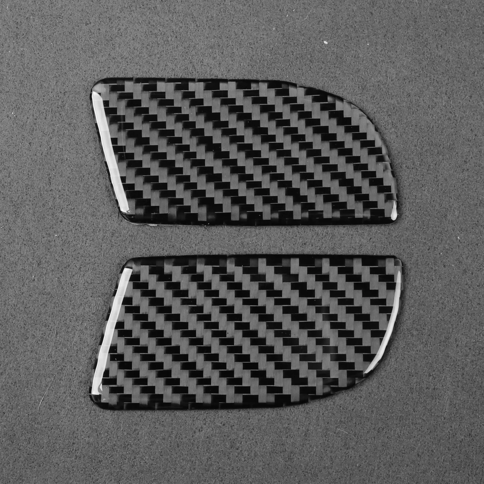 Für Land Rover Range Rover Evoque 2012-2018 Echte Carbon-Faser-Aufkleber Vordere Scheinwerfer-Reinigungsblende Auto-Zubehör Dekorativ