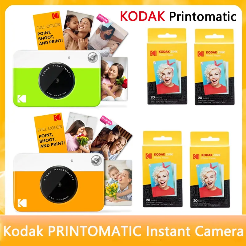 En Stock Kodak PRINTOMATIC appareil photo instantané appareil photo numérique d'impression instantanée ZINK impression sans encre papier Photo couleur + 40 ensemble de films